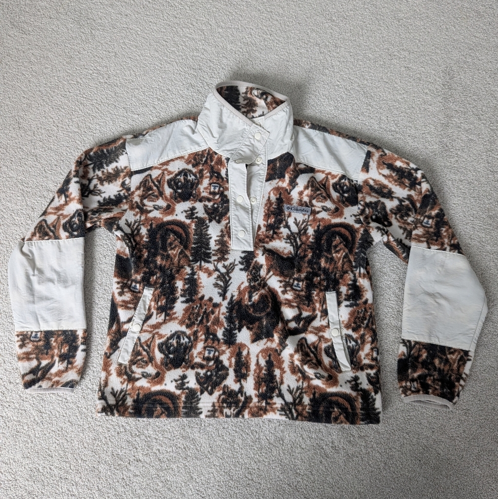 Columbia Womens Benton Springs Crop Pullover
